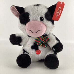 Pet Smart Charm Cow 12" Plush Stuffed Animal Dog Toy Squeaker Barnyard w TAGS